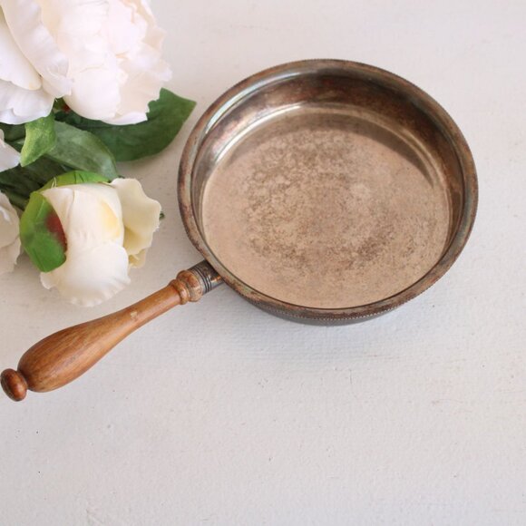 Vintage 1950s Pan, Silent Butler, Sheffield Silver Co Plated Over Copper Kitchen - Picture 1 of 10